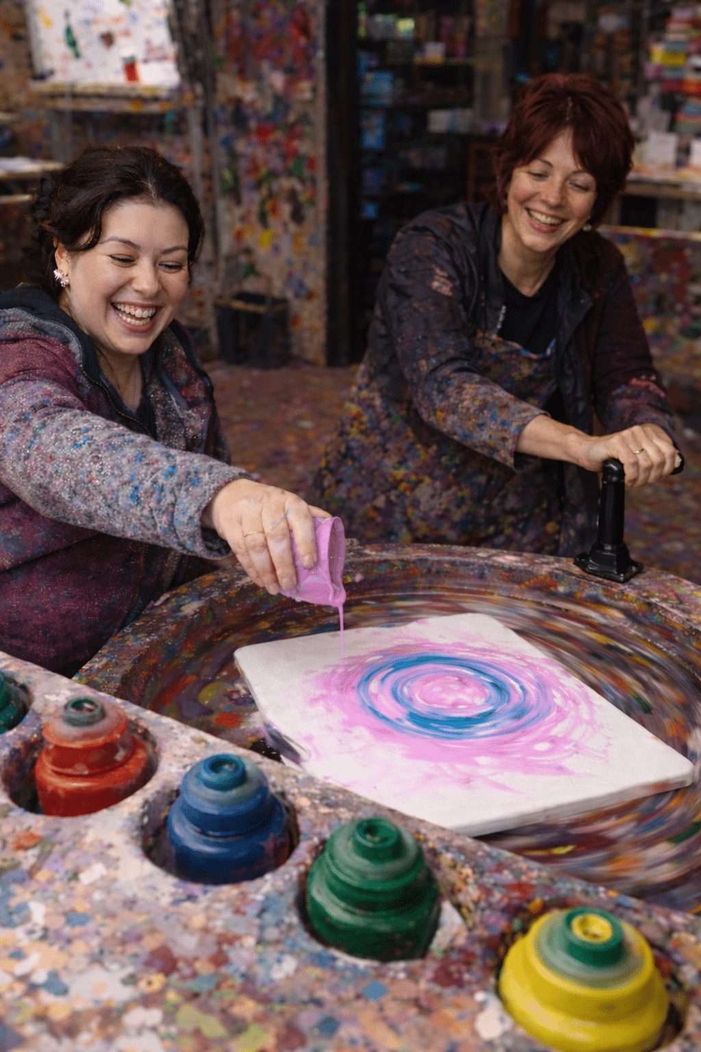 spin art pair