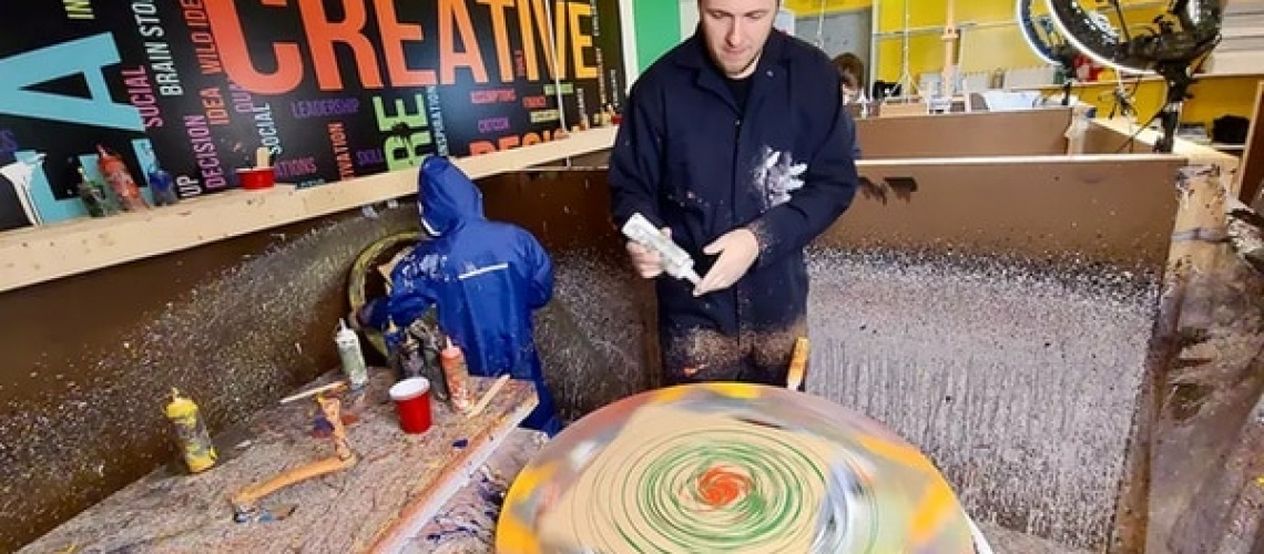 eco-friendly spin art